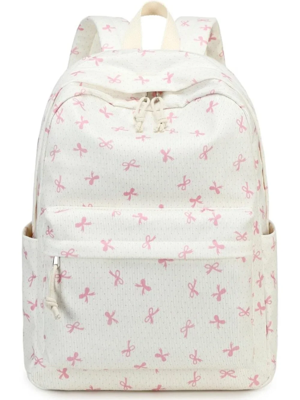 Stylish Corduroy School Backpack for Teen Girls | Laptop & Travel Daypack